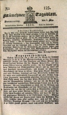 Münchener Tagblatt Donnerstag 6. Mai 1830