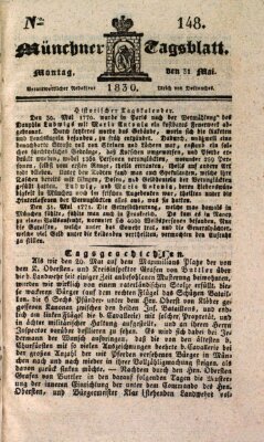 Münchener Tagblatt Montag 31. Mai 1830
