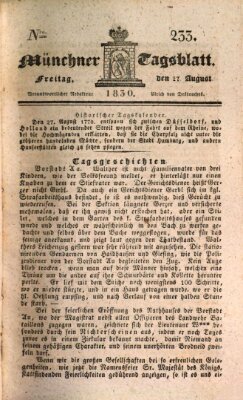 Münchener Tagblatt Freitag 27. August 1830