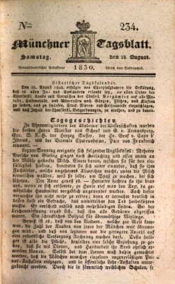 Münchener Tagblatt Samstag 28. August 1830