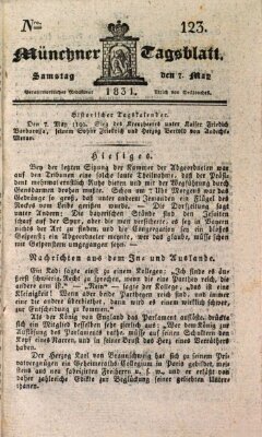 Münchener Tagblatt Samstag 7. Mai 1831