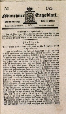 Münchener Tagblatt Donnerstag 26. Mai 1831