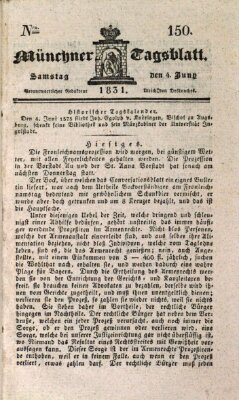 Münchener Tagblatt Samstag 4. Juni 1831