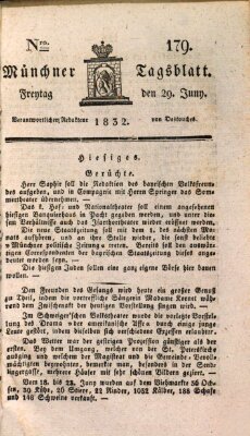 Münchener Tagblatt Freitag 29. Juni 1832