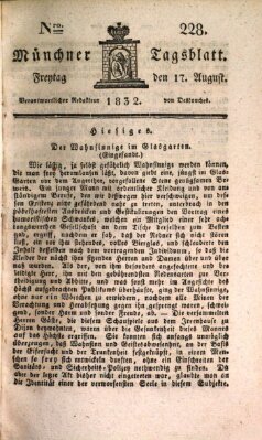 Münchener Tagblatt Freitag 17. August 1832