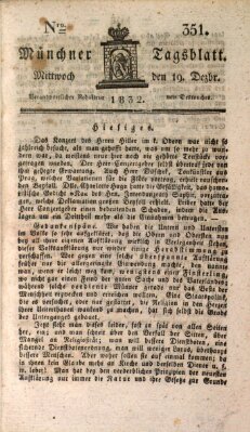 Münchener Tagblatt Mittwoch 19. Dezember 1832