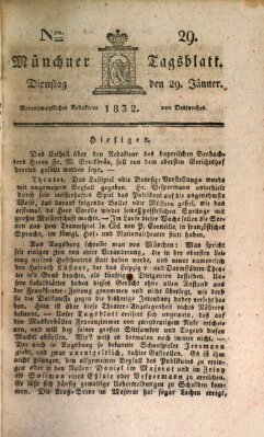 Münchener Tagblatt Dienstag 29. Januar 1833