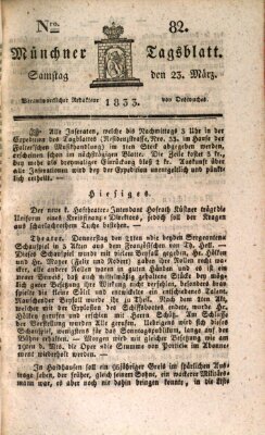 Münchener Tagblatt Samstag 23. März 1833