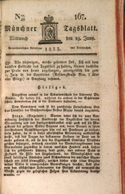 Münchener Tagblatt Mittwoch 19. Juni 1833