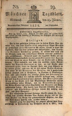 Münchener Tagblatt Mittwoch 29. Januar 1834