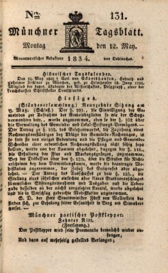 Münchener Tagblatt Montag 12. Mai 1834