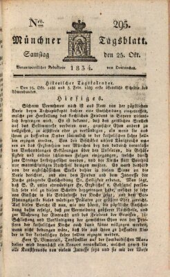 Münchener Tagblatt Samstag 25. Oktober 1834