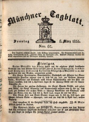 Münchener Tagblatt Sonntag 8. März 1835