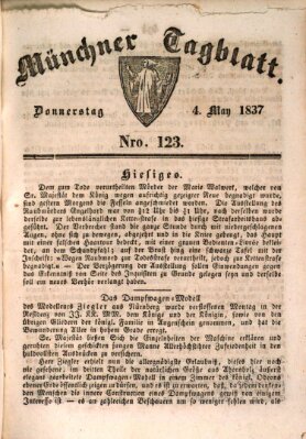 Münchener Tagblatt Donnerstag 4. Mai 1837