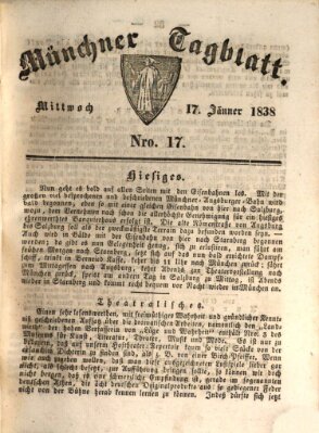 Münchener Tagblatt Mittwoch 17. Januar 1838