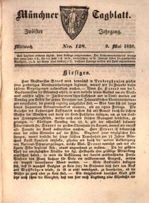 Münchener Tagblatt Mittwoch 9. Mai 1838
