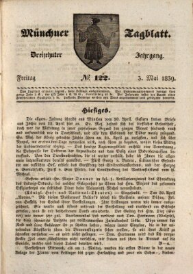 Münchener Tagblatt Freitag 3. Mai 1839