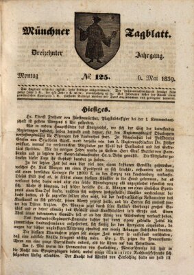 Münchener Tagblatt Montag 6. Mai 1839