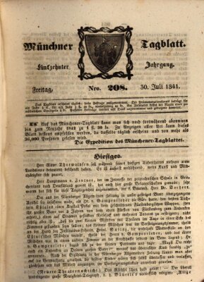 Münchener Tagblatt Freitag 30. Juli 1841