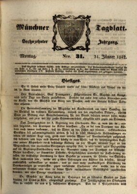 Münchener Tagblatt Montag 31. Januar 1842