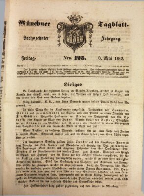 Münchener Tagblatt Freitag 6. Mai 1842