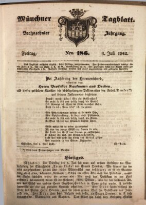 Münchener Tagblatt Freitag 8. Juli 1842