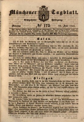 Münchener Tagblatt Sonntag 23. Juni 1844