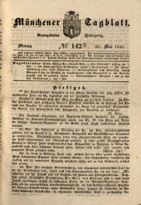 Münchener Tagblatt Montag 26. Mai 1845