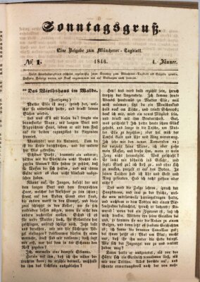 Münchener Tagblatt Sonntag 4. Januar 1846
