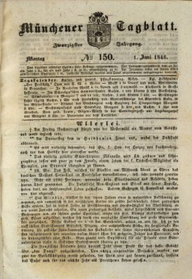 Münchener Tagblatt Montag 1. Juni 1846