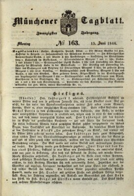 Münchener Tagblatt Montag 15. Juni 1846