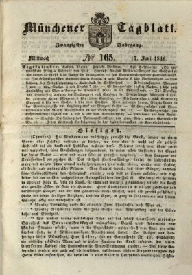 Münchener Tagblatt Mittwoch 17. Juni 1846