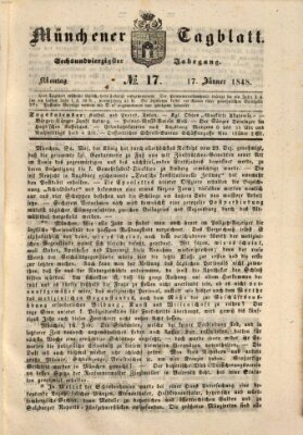 Münchener Tagblatt Montag 17. Januar 1848