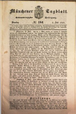Münchener Tagblatt Dienstag 4. Juli 1848