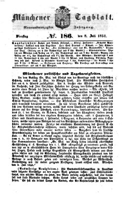 Münchener Tagblatt Dienstag 8. Juli 1851