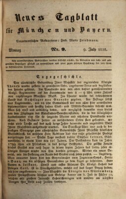 Neues Tagblatt für München und Bayern Montag 9. Juli 1838