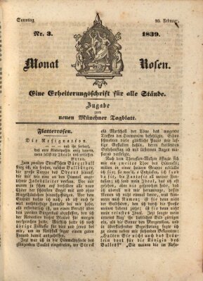 Neues Tagblatt für München und Bayern Sonntag 10. Februar 1839