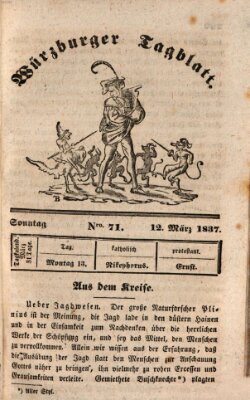 Würzburger Tagblatt Sonntag 12. März 1837