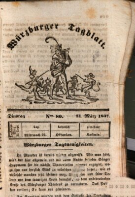 Würzburger Tagblatt Dienstag 21. März 1837