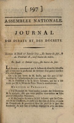 Journal des débats et des décrets Donnerstag 27. Januar 1791