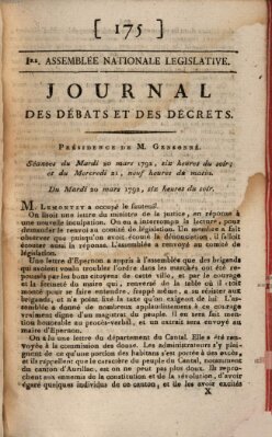 Journal des débats et des décrets Mittwoch 21. März 1792