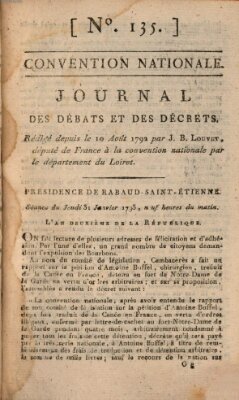 Journal des débats et des décrets Donnerstag 31. Januar 1793