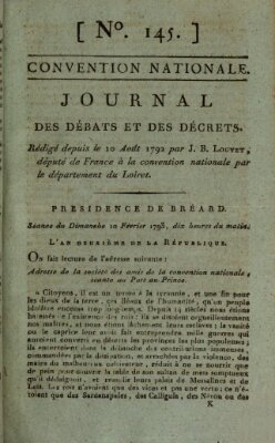 Journal des débats et des décrets Sonntag 10. Februar 1793