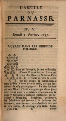 L' Abeille du Parnasse Samstag 3. Februar 1753