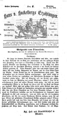 Hans von Hackelberg's Erzählungen Sonntag 11. Mai 1862
