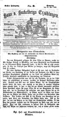 Hans von Hackelberg's Erzählungen Sonntag 25. Mai 1862