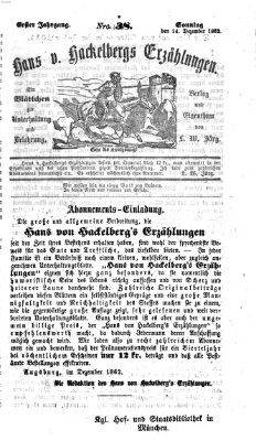 Hans von Hackelberg's Erzählungen Sonntag 14. Dezember 1862