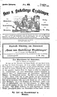 Hans von Hackelberg's Erzählungen Sonntag 15. März 1863