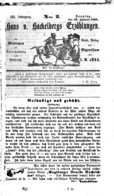 Hans von Hackelberg's Erzählungen Sonntag 10. Januar 1864