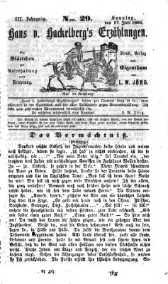 Hans von Hackelberg's Erzählungen Sonntag 17. Juli 1864